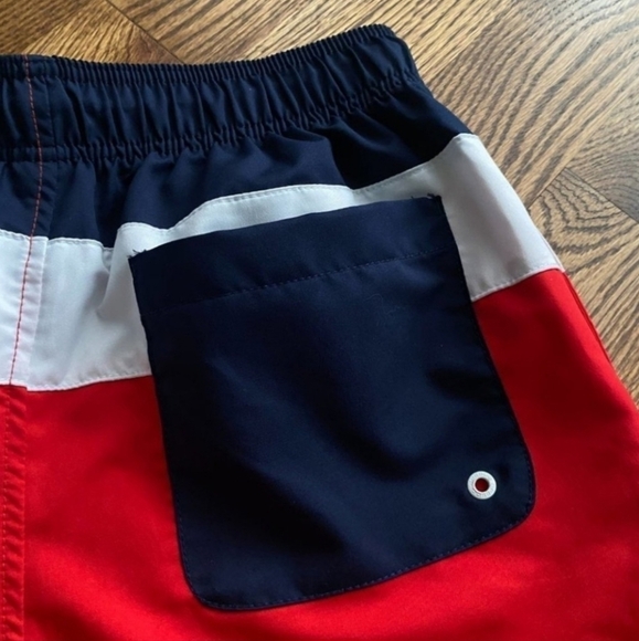 Speedo Tricolor Colorblock Men's Board Shorts Surfer Lined Swim Trunks XL EUC - Picture 5 of 8